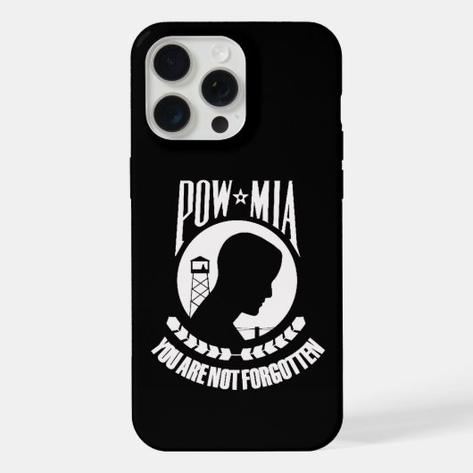 POW MIA iPhone 15 pro max Hoesje (Achterkant)