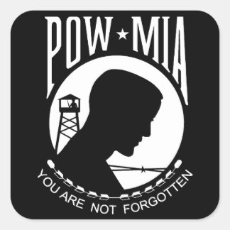 Pow MIA: Je bent niet vergeten! Vierkante Sticker