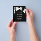 POW MIA Kleine Evenementenflyer Flyer (Hand)