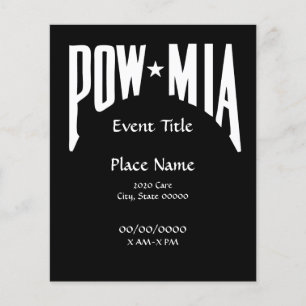 POW MIA Kleine Evenementenflyer Flyer