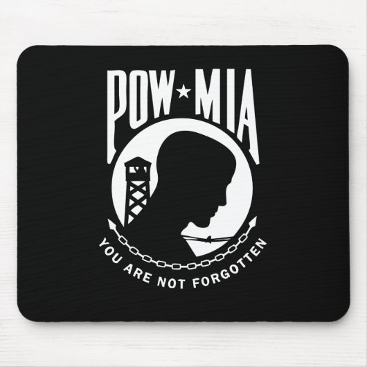 POW MIA Mousepad Muismat (Voorkant)