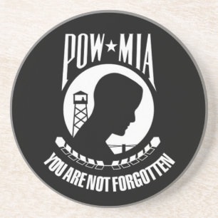 POW - MIA-Onderzetter Zandsteen Onderzetter