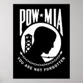 POW MIA POSTER (Voorkant)