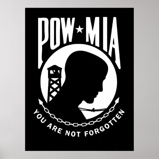 POW MIA POSTER (Voorkant)