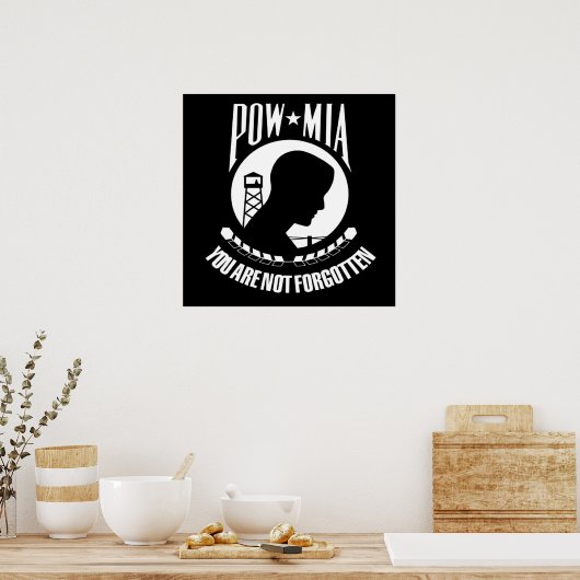 POW MIA POSTER (Keuken)