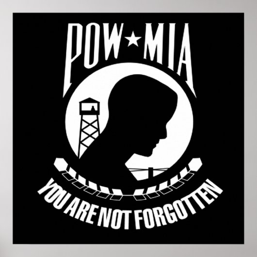 POW MIA POSTER (Voorkant)