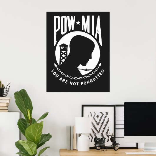 POW MIA-Poster Poster (Thuiskantoor)