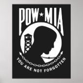 POW MIA-Poster Poster (Voorkant)