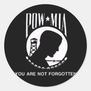 POW MIA RONDE STICKER