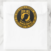 POW-MIA RONDE STICKER (Tas)