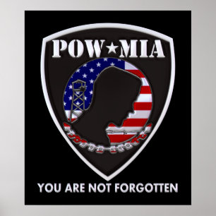 POW MIA - Schild Poster