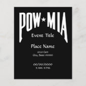 POW MIA Small Event Flyer (Voorkant)