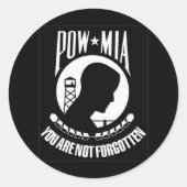POW MIA STICKER (Voorkant)