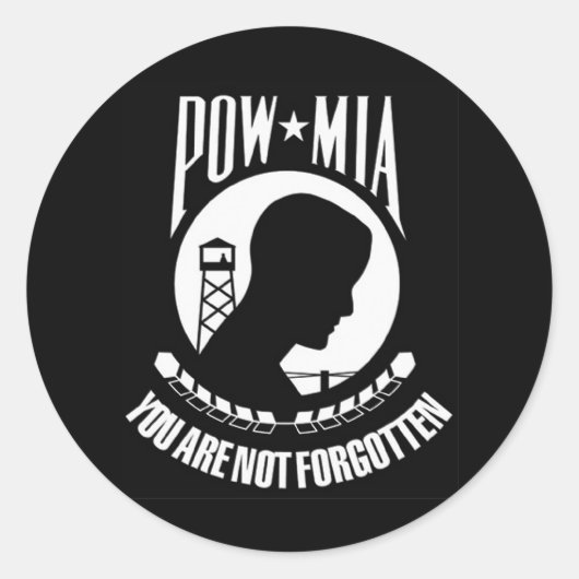 POW MIA STICKER (Voorkant)