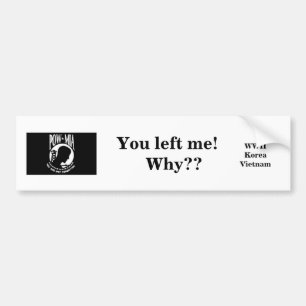 POW/MIA-sticker #1 Bumpersticker