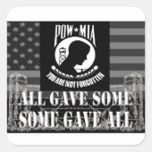 "POW-MIA" Stickers (Voorkant)