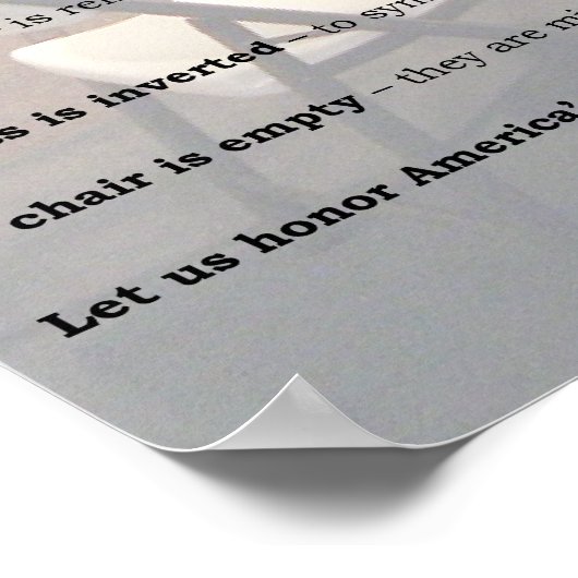 POW/MIA-tabel Poster (Hoek)