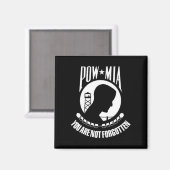 POW*MIA U bent niet vergeten - Magneet (Voorkant / Achterkant)