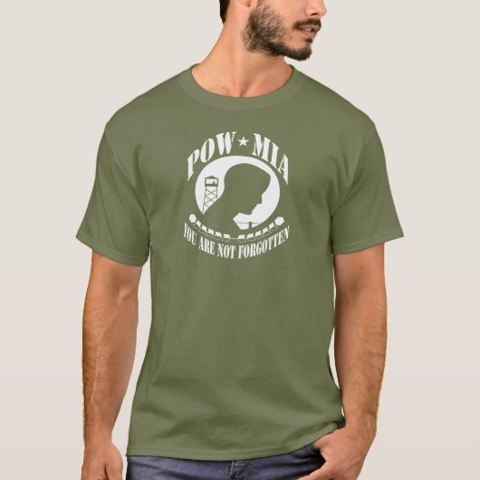 POW MIA U VERGETEN DE SHIRTEN NIET T-SHIRT (Voorkant)
