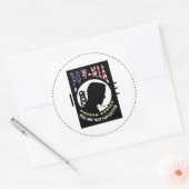 POW/MIA VIERKANTE STICKER (Envelop)