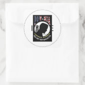 POW/MIA VIERKANTE STICKER (Tas)