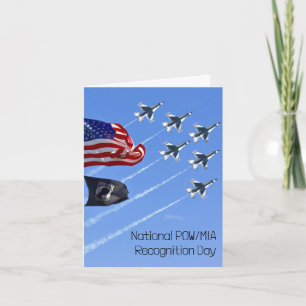 POW MIA-vlag, Amerikaanse vlag & The Thunderbirds Kaart