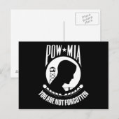 POW MIA-vlag Briefkaart (Voorkant / Achterkant)
