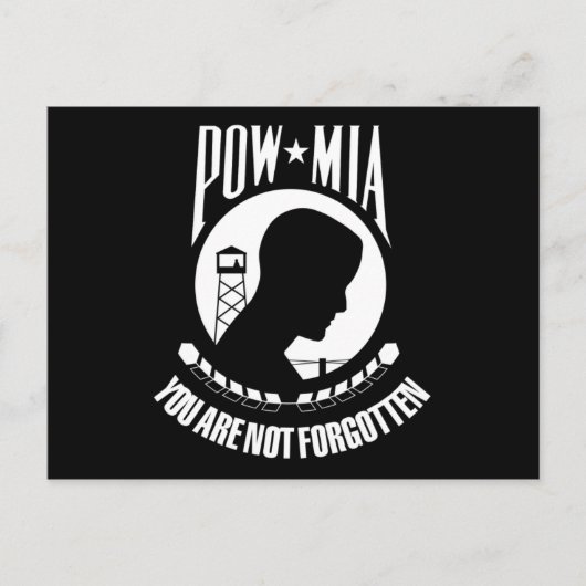 POW MIA-vlag Briefkaart (Voorkant)