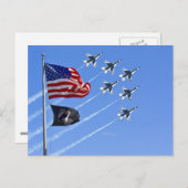 POW MIA-vlag met oude glorie en de ondervogels Briefkaart (Voorkant / Achterkant)