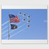 POW MIA-vlag met oude glorie en de ondervogels Cadeaupapier (Vlak)