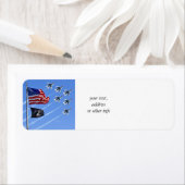 POW MIA-vlag met oude glorie en de ondervogels Etiket (Insitu)