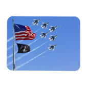 POW MIA-vlag met oude glorie en de ondervogels Magneet (Horizontaal)
