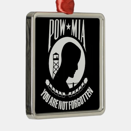 POW-MIA-vlag Metalen Ornament (Rechts)