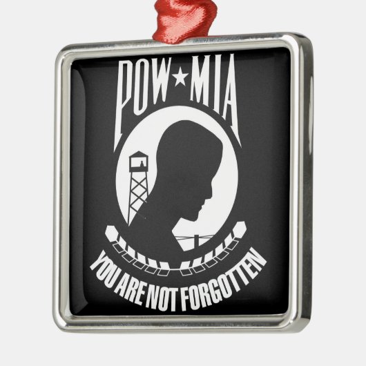 POW-MIA-vlag Metalen Ornament (Links)