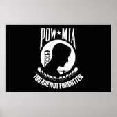 POW-MIA-vlag Poster (Voorkant)