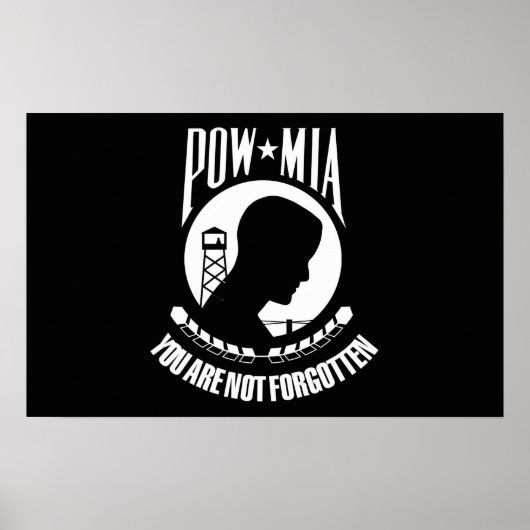 POW-MIA-vlag Poster (Voorkant)