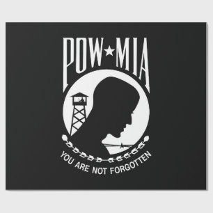 POW MIA-vlag: Vermiste soldaten van de Vietnamoorl Cadeaupapier