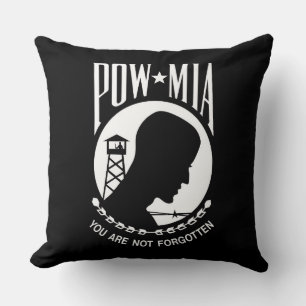 POW MIA-vlag: Vermiste soldaten van de Vietnamoorl Kussen