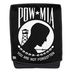 POW MIA-vlag: Vermiste soldaten van de Vietnamoorl Rugtassen