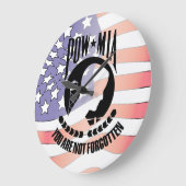 POW - MIA-wandklok Grote Klok (Hoek)