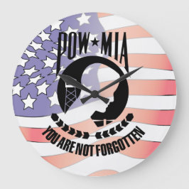 POW - MIA-wandklok Grote Klok