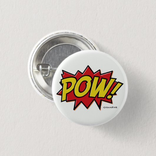 Pow! Miniatuur Button (Voorkant /achterkant)