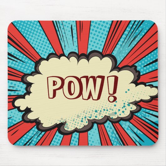 POW Moderne hedendaagse pop kunst Grafische kunst Muismat (Voorkant)