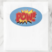 Pow! Ovale Sticker (Tas)