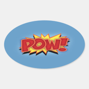 Pow! Ovale Sticker