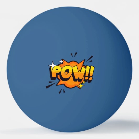 POW Ping Pong Paddle Pingpongbal (Voorkant)