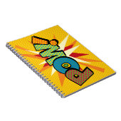 POW Plezier Retro Stripboek Pop Art Notitieboek (Rechterzijde)
