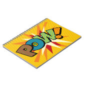 POW Plezier Retro Stripboek Pop Art Notitieboek (Linkerzijde)