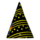 Pow Pop Art Cartoon Superpower Birthday Pet Feesthoedjes (Rechts)