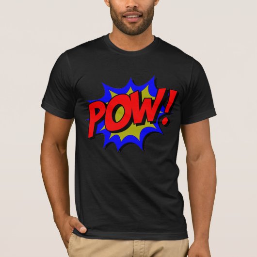 POW!  Pop Art Comic Text Effect - Retro T-shirt (Voorkant)
